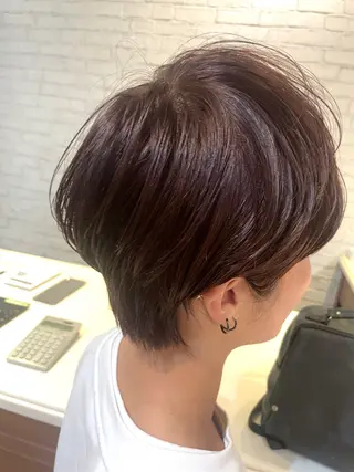 ショート カラー BEBE所属・ご新規様限定 透明感カラーKANAのヘアスタイル