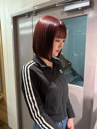 ミディアム カラー karin🌛ボブ／ 透明感たっぷりカラーのヘアスタイル