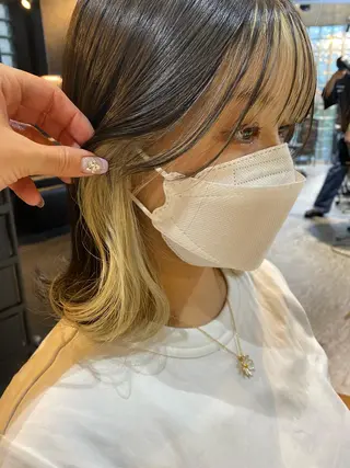 ミディアム 大橋 美咲のヘアスタイル