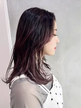 セミロング カラー 【SIUN】健太郎 髪質改善/透明感のヘアスタイル