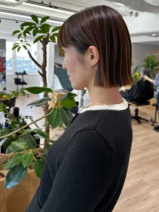 ショート カラー Ocean Hair&Life  【オーシャンヘアーアンドライフ】所属・水田 成美のヘアスタイル