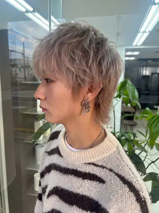 ショート メンズ メンズパーマの達人 / タカシマダイスケのヘアスタイル