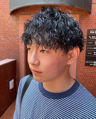 パーマ メンズ 年間2000名担当◎ パーマ職人/仲原佑樹のヘアスタイル