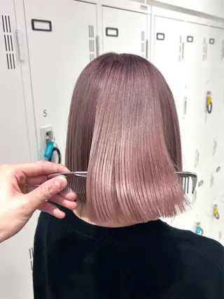 ショート カラー 透明感ハイトーン特化 /ケアブリーチ/莉駒のヘアスタイル