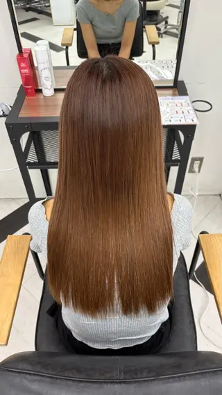 ロング 似合わせカラー✩.* ハイトーン/リナのヘアスタイル