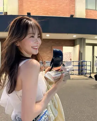 ロング カラー 莉乃/縮毛矯正/髪質 改善/艶カラーのヘアスタイル