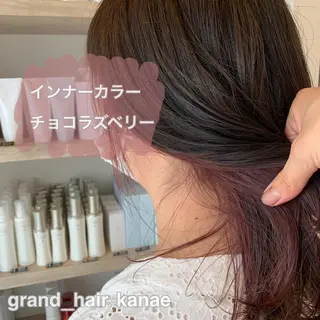 セミロング カラー ホラオク カナエのヘアスタイル