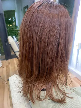 セミロング おおつき ありかのヘアスタイル
