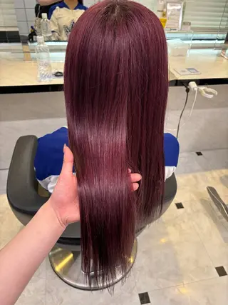 ロング カラー 💙ハイトーン韓国風 色白ヘア💙manaのヘアスタイル