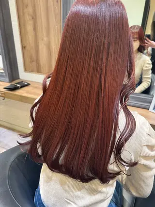 ロング カラー さら艶ストレート 🩶Suzuneのヘアスタイル