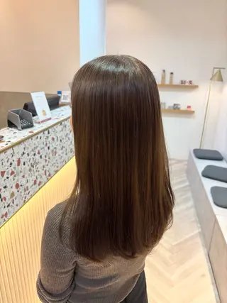 セミロング 透明感カラー🤎/ ツヤカラー/さくらのヘアスタイル