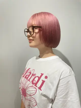 ショート カラー ハイトーン/ボブ /Riimooaのヘアスタイル