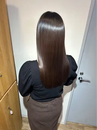 ロング カラー パーマ 透明感カラー特化/ ベージュ/梅田/英輝のヘアスタイル