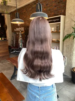 ロング カラー the BRIDGE 加藤みのりのヘアスタイル