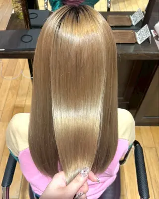 ロング カラー ブリーチなし艶カラー /いくののヘアスタイル