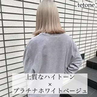 ミディアム カラー テトネ タカシのヘアスタイル