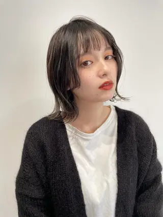 ミディアム カラー SALOWIN下北沢所属・hazuki 🌝のヘアスタイル