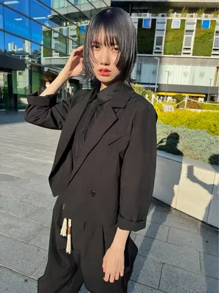 ミディアム 【ロングウルフカット 姫カット】伊藤裕哉のヘアスタイル