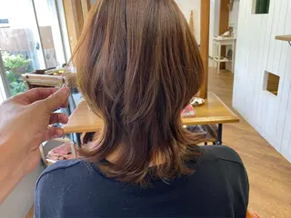 ミディアム 西尾 隆介のヘアスタイル