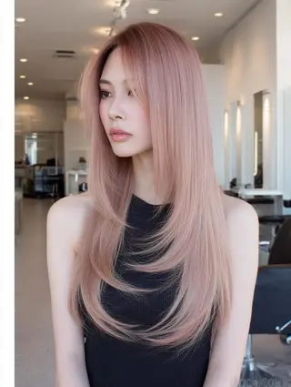 セミロング 生艶髪＆レイヤー🔔 渋谷お薦めNo.1✨のヘアスタイル