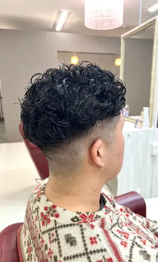 ショート パーマ メンズ KEN 🌟のヘアスタイル