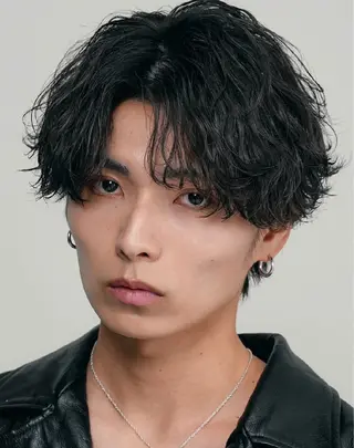 パーマ 原宿波巻きスパイラル パーマTOSHIのヘアスタイル