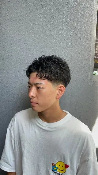 パーマ メンズ grow hair works tokyo所属・葛西/barber/ 相山琉磨のヘアスタイル