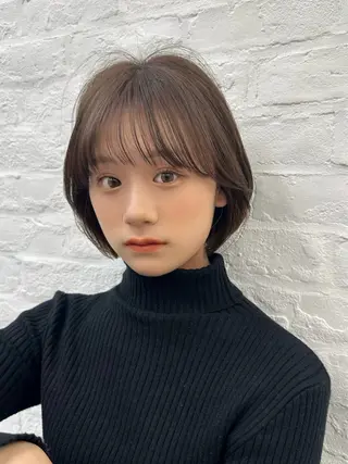 ショート ショートヘア くすみカラー、大場猛のヘアスタイル