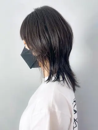 ミディアム カラー パーマ ヘアアレンジ ITbyALBUM 中野店のヘアスタイル