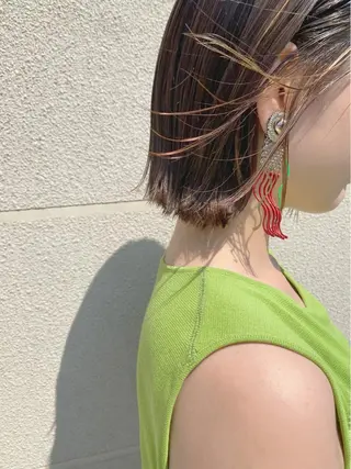 ショート カラー ヘアアレンジ マツエク・マツパ Kawaguchi Arisaのヘアスタイル