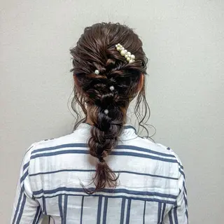 ロング ヘアアレンジ anon所属・小野 栞のヘアスタイル