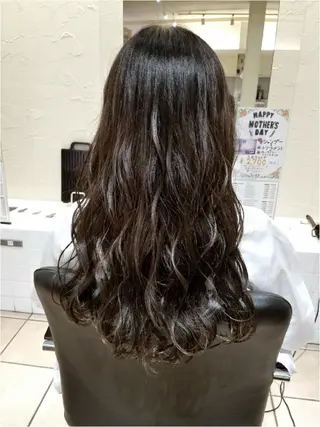セミロング カラー ヘアアレンジ 【髪質改善美容師】t occa茨木篠原健太のヘアスタイル