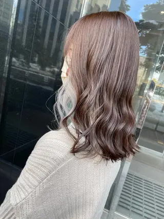 ミディアム カラー 髪質改善美容室Lust所属・美容室Lust💚 嶋崎　鷹のヘアスタイル