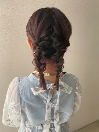 ミディアム ヘアアレンジ 沢田 瞳のヘアスタイル