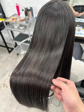 ミディアム 暖色/ダブルカラー/ オレンジ/まどか🍊のヘアスタイル