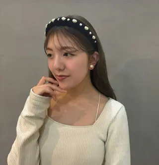 ロング 竹村 恵功代のヘアスタイル