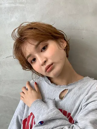 ショート カラー 🌿似合わせブリーチ 松本朋幸🌿のヘアスタイル