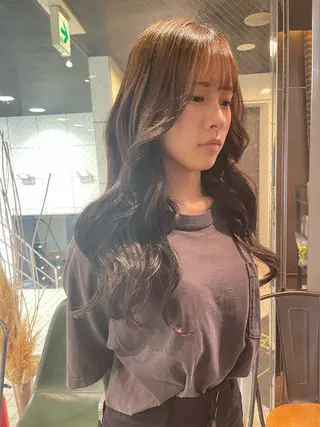 カラー ‪るか/‪透明感 カラー/アレンジのヘアスタイル