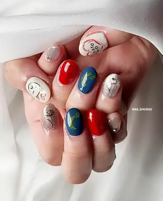 ネイル 3dパーツ/流行り 👧shushu❤️のネイルデザイン