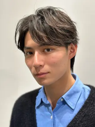 ショート パーマ メンズ 池袋センターパート No.1 裕大のヘアスタイル