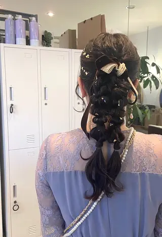 ロング 鈴木 奈波のヘアスタイル