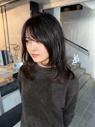 セミロング あなたのお悩み改善" You"💚❤️💛のヘアスタイル