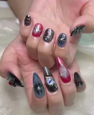 ネイル lucky nail 歌舞伎町のネイルデザイン