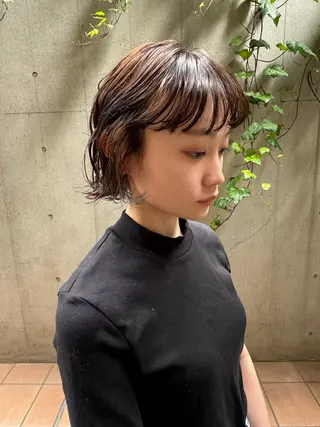 ショート パーマ ボブ/ショート 吉田竣のヘアスタイル