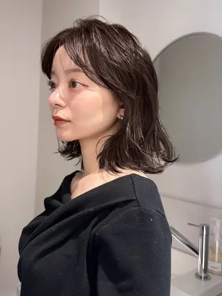 ショート 🌀渋谷ボブパーマ 🌀河野瑠太のヘアスタイル