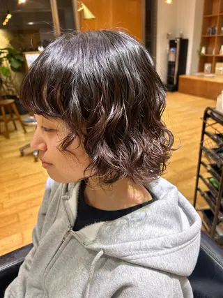 ミディアム パーマ 【ボブカット募集中】 ななこのヘアスタイル