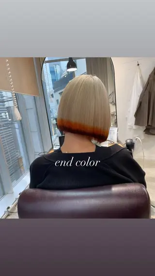 ショート カラー 💜ハイトーン💛 マジカルかいちゃんのヘアスタイル