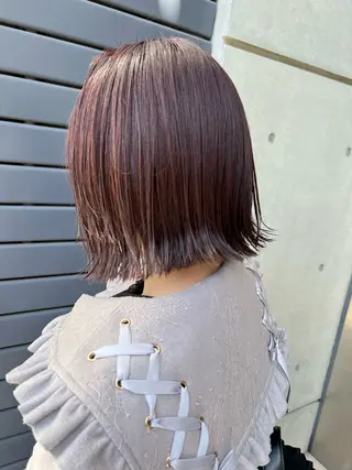 ミディアム カラー IKU ミニボブ名古屋のヘアスタイル