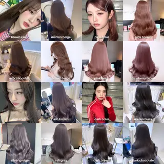 ロング カラー🇰🇷 💕髪質改善のヘアスタイル