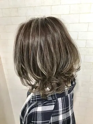 ミディアム 神野 雅樹のヘアスタイル